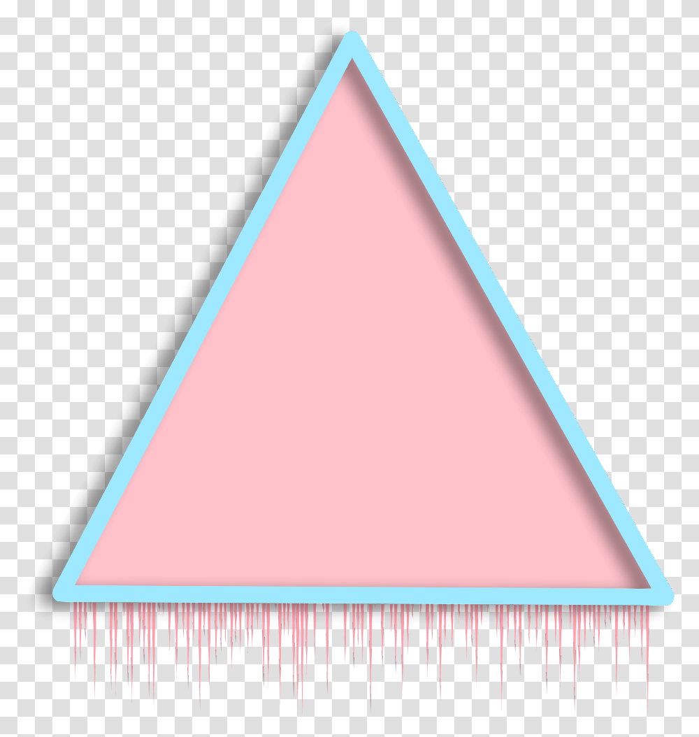 Neon Triangle Blue, Lamp Transparent Png