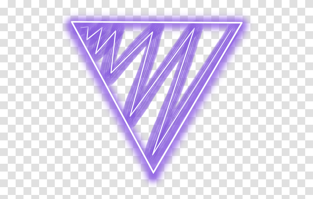 Neon Triangle Freetoedit Geometric Purple Trigon Triangle Neon Red, Diamond, Gemstone, Jewelry Transparent Png