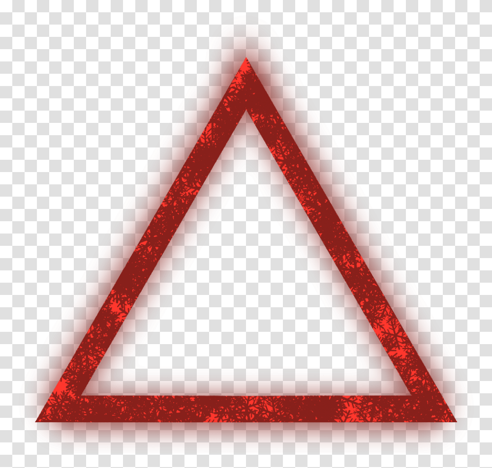 Neon Triangle Freetoedit Red Geometric Trigon Triangle Transparent Png