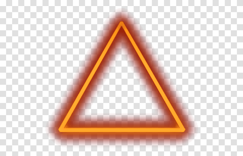 Neon Triangle Neon Orange Triangle Transparent Png