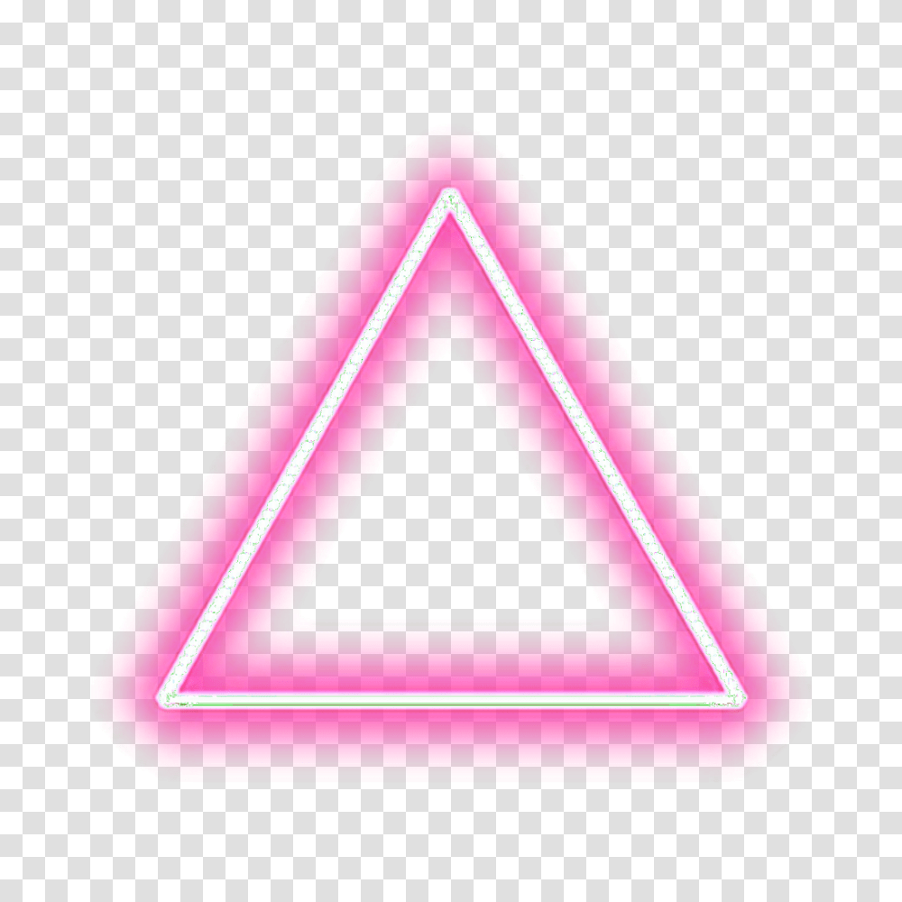 Neon Triangle Pink Tumblr Editpng Pngedit Pngedits Transparent Png