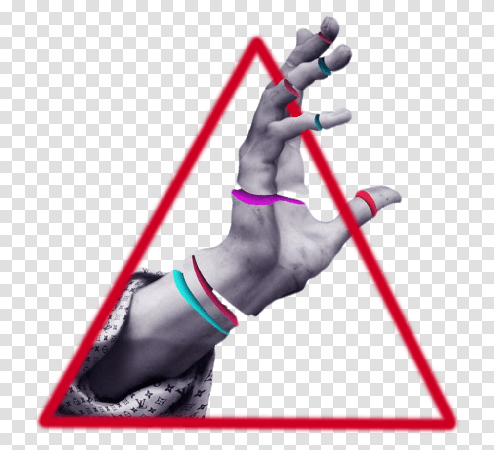 Neon Triangle Red Aesthetic Frame Border Triangles Bungee Jumping, Person, Human, Sport, Sports Transparent Png