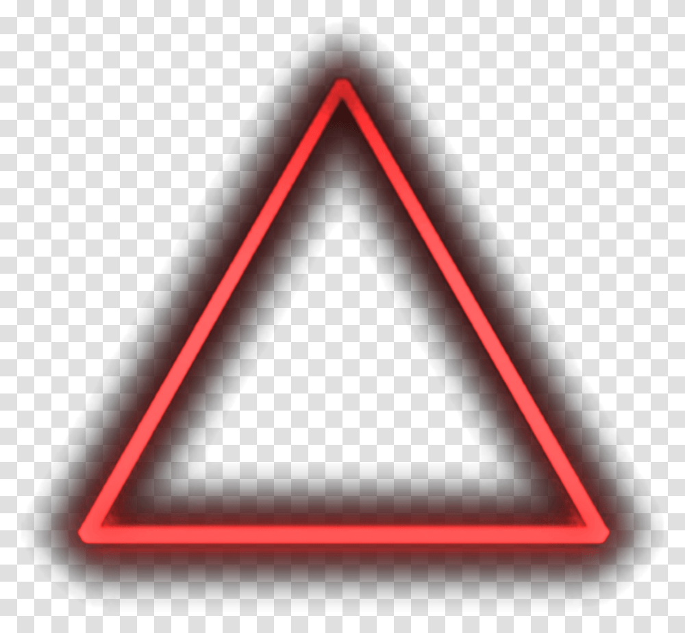 Neon Triangle Red Neon Triangle, Mobile Phone, Electronics, Cell Phone, Light Transparent Png