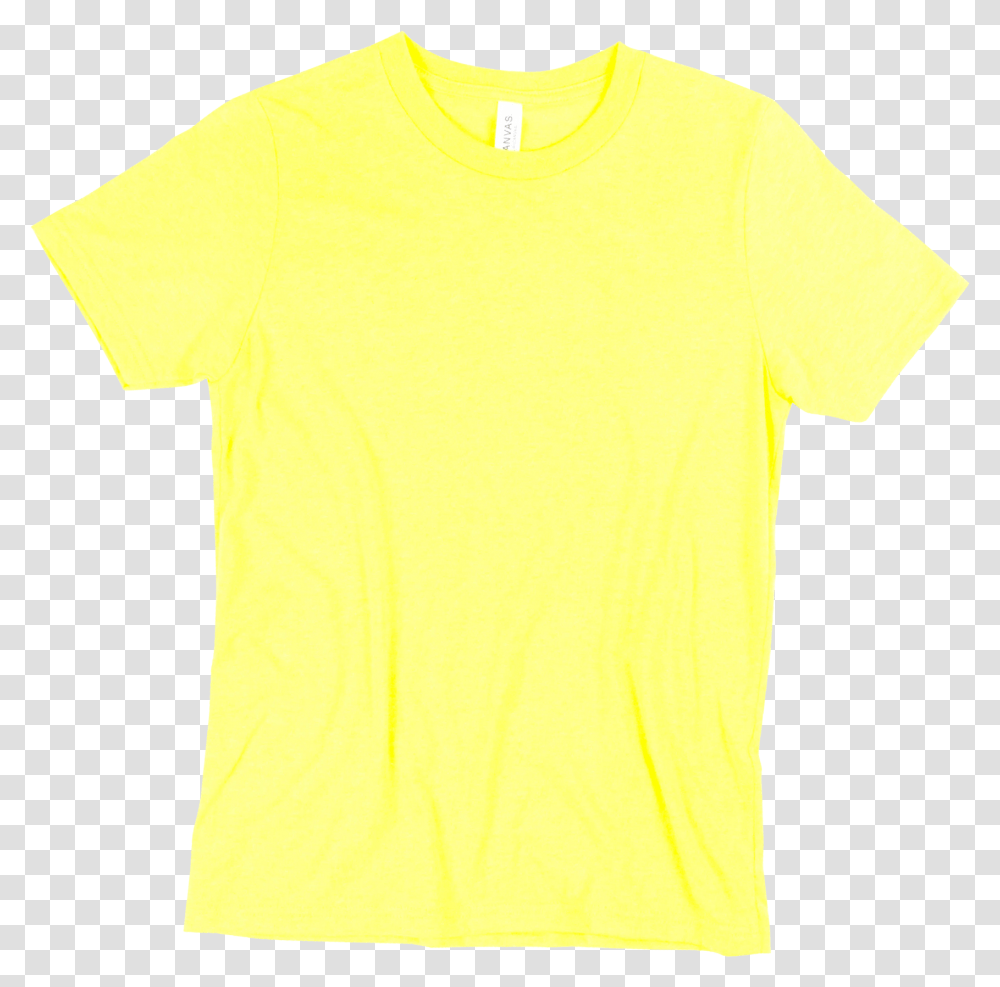 Neon Yellow Canvas 3001y Plain Mustard T Shirt, Apparel, Sleeve, T-Shirt Transparent Png