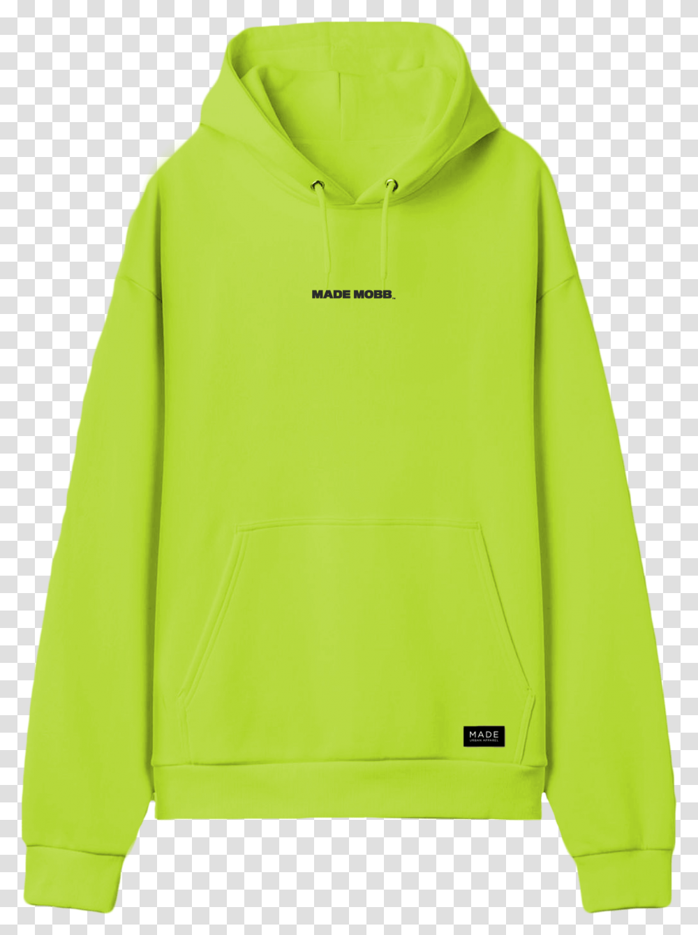 Neon Yellow Hoodie, Apparel, Sweatshirt, Sweater Transparent Png