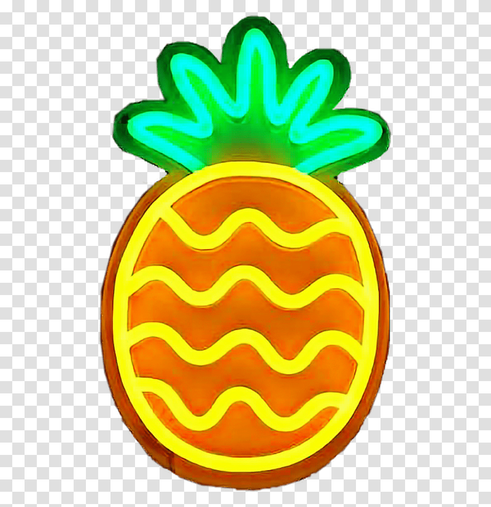Neonlights Neon Lights Pineapple Abacaxi Freetoedit Neon Light Sign Lame, Logo, Trademark Transparent Png