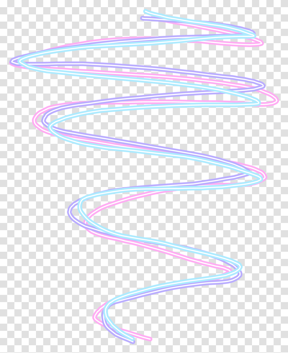 Neonpastelspiral Pastel Neon Spiral Pink, Wire, Light Transparent Png