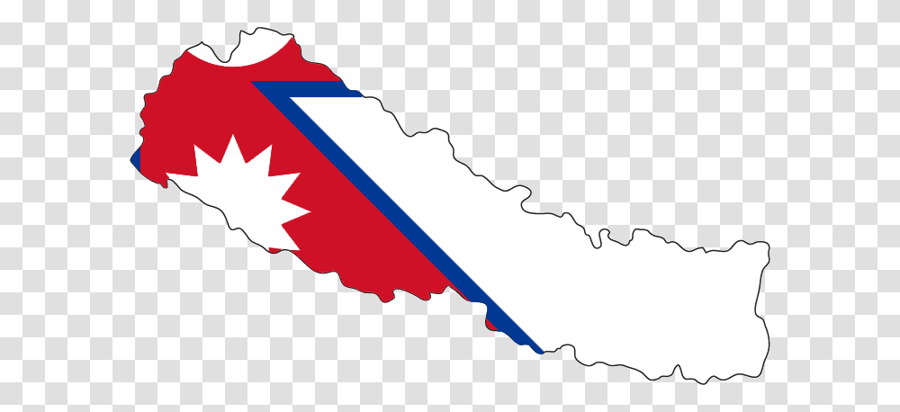 Nepal Country Flag Country Flag Maps In Flag, Nature, Outdoors, Plot, Sea Transparent Png