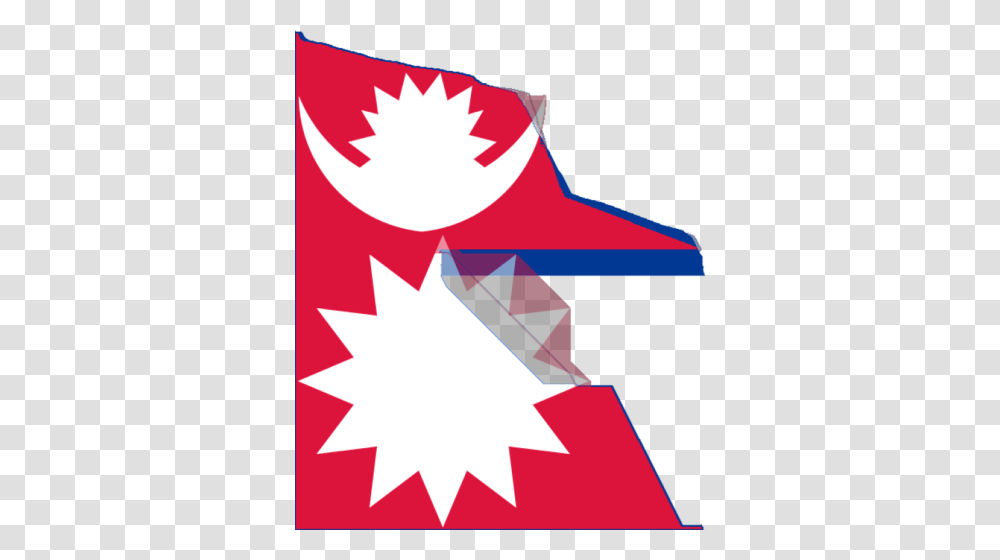 Nepal Flag But I Applied Content Aware Scaling To It, Leaf, Plant, Star Symbol, Tree Transparent Png