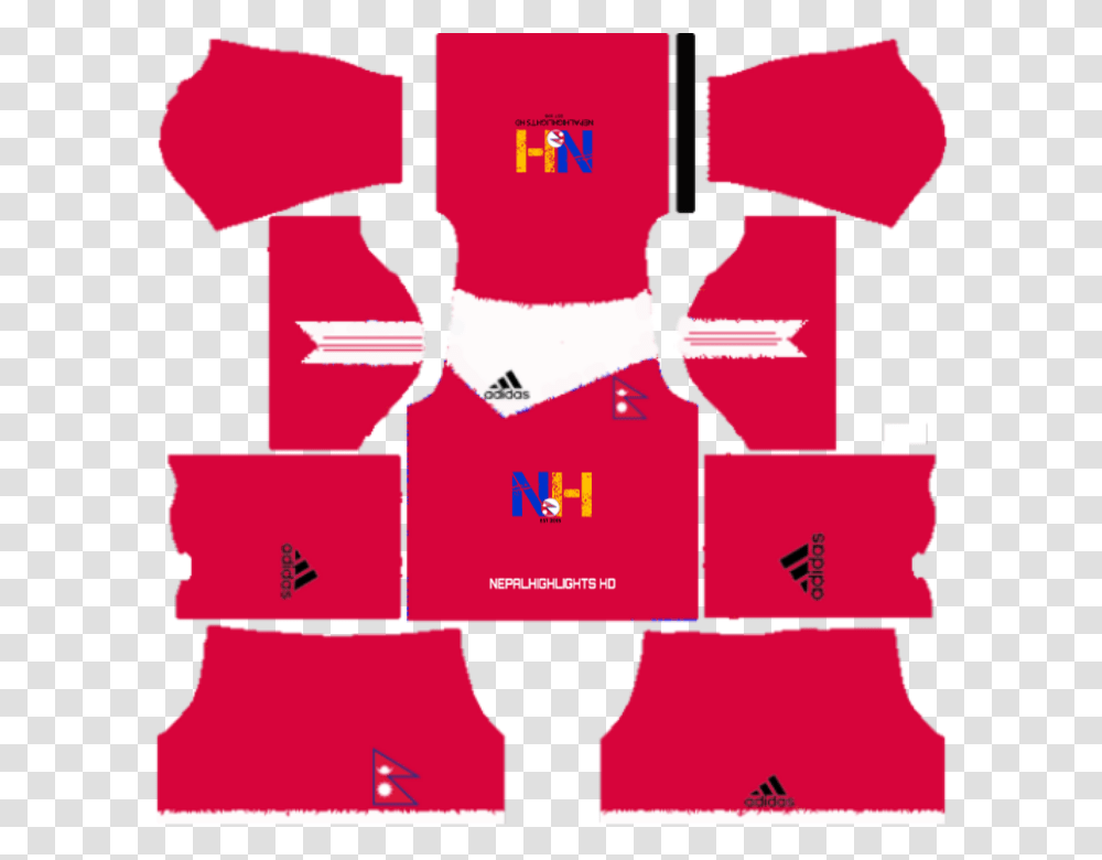 Nepal Kit For Dream League Soccer 2019, Tie, Accessories, Shirt Transparent Png