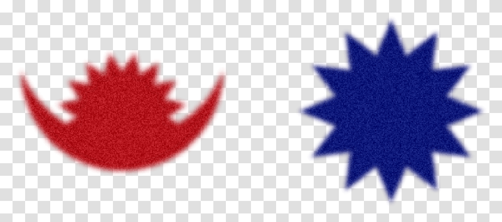 Nepal S Flag Moon And Sun Nepal Flag Sun And Moon, Leaf, Plant, Rug, Tree Transparent Png