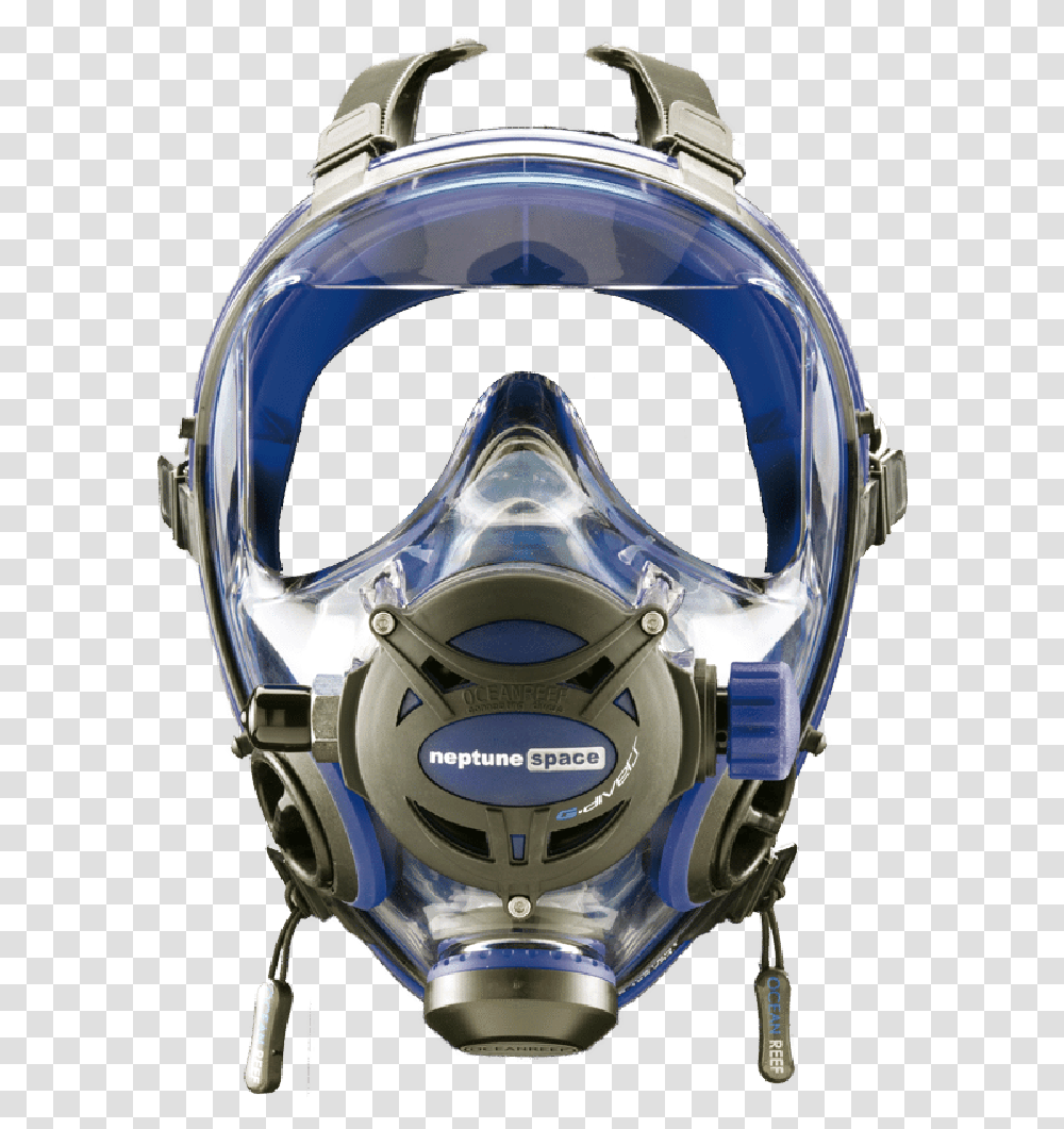 Neptune Space G Full Face Mask Diving, Apparel, Helmet, Crash Helmet Transparent Png