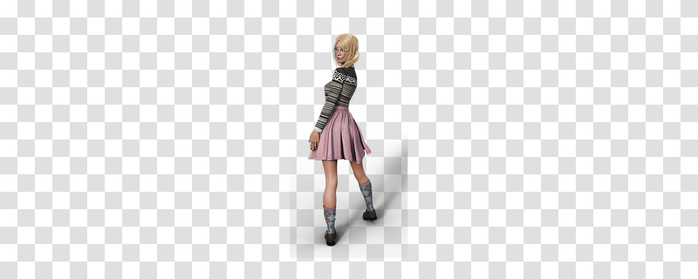 Nerd Person, Dress, Female Transparent Png