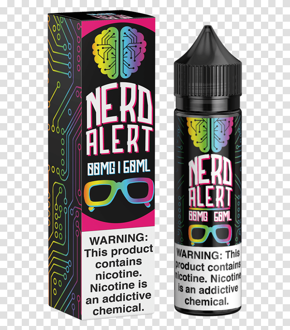 Nerd Alert Vape Juice, Tin, Can, Spray Can, Label Transparent Png