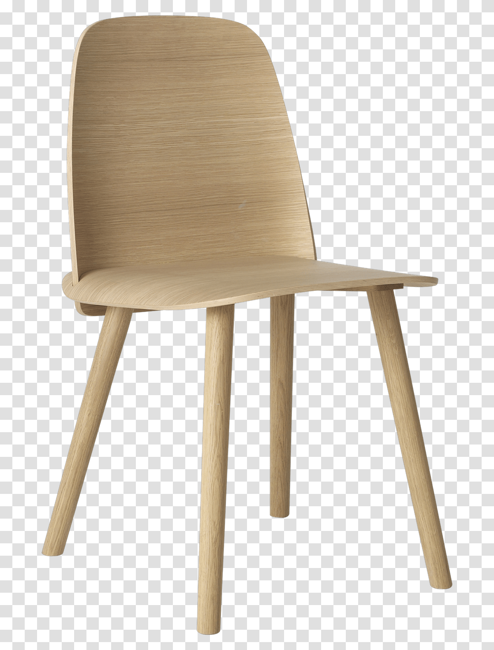 Nerd Chair Oak Muuto Nerd Chair, Furniture, Wood, Plywood Transparent Png