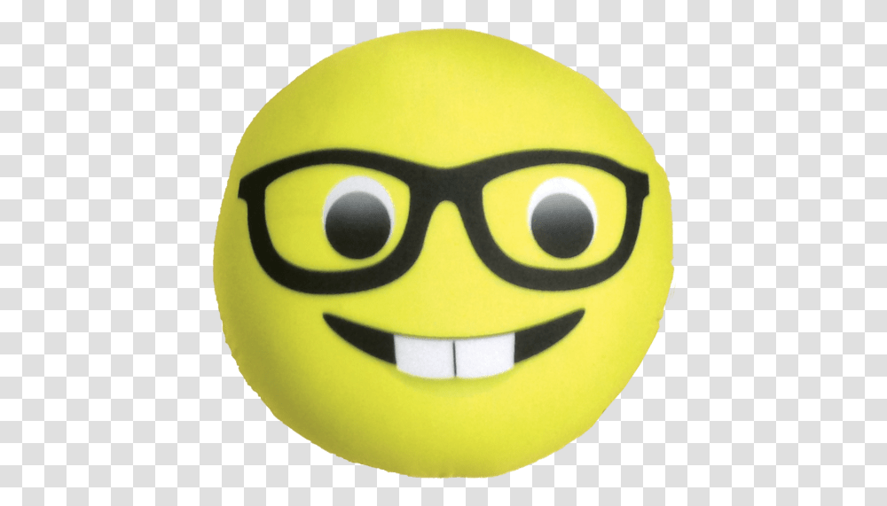 Nerd Emoji Clipart Smiley, Pac Man, Symbol, Toy, Logo Transparent Png