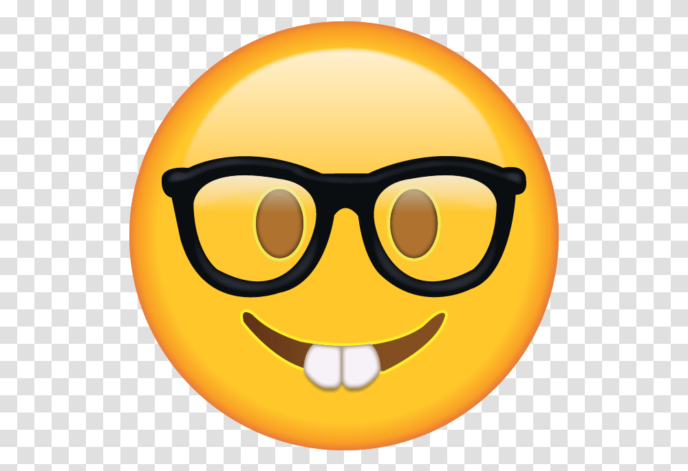 Nerd Emoji, Glasses, Accessories, Accessory, Goggles Transparent Png