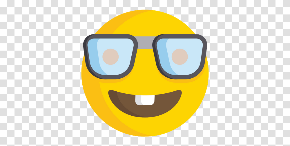 Nerd Face Emoji Icon Of Flat Style Available In Svg Happy, Pillow, Cushion, Goggles, Accessories Transparent Png