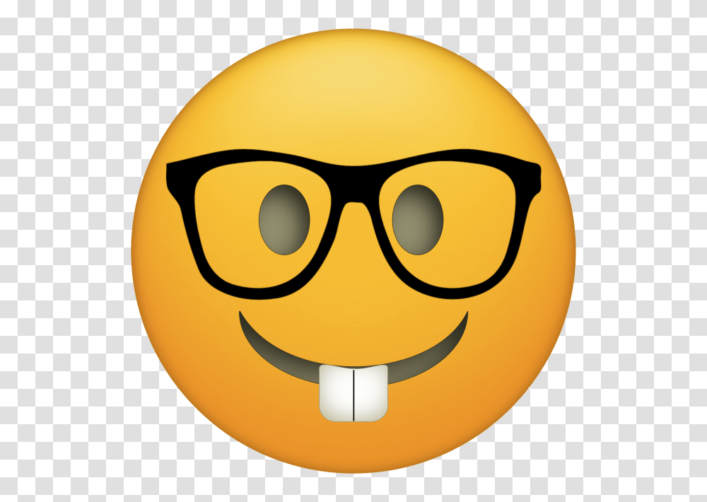 Nerd Glasses Emoji Emoji, Label, Helmet Transparent Png