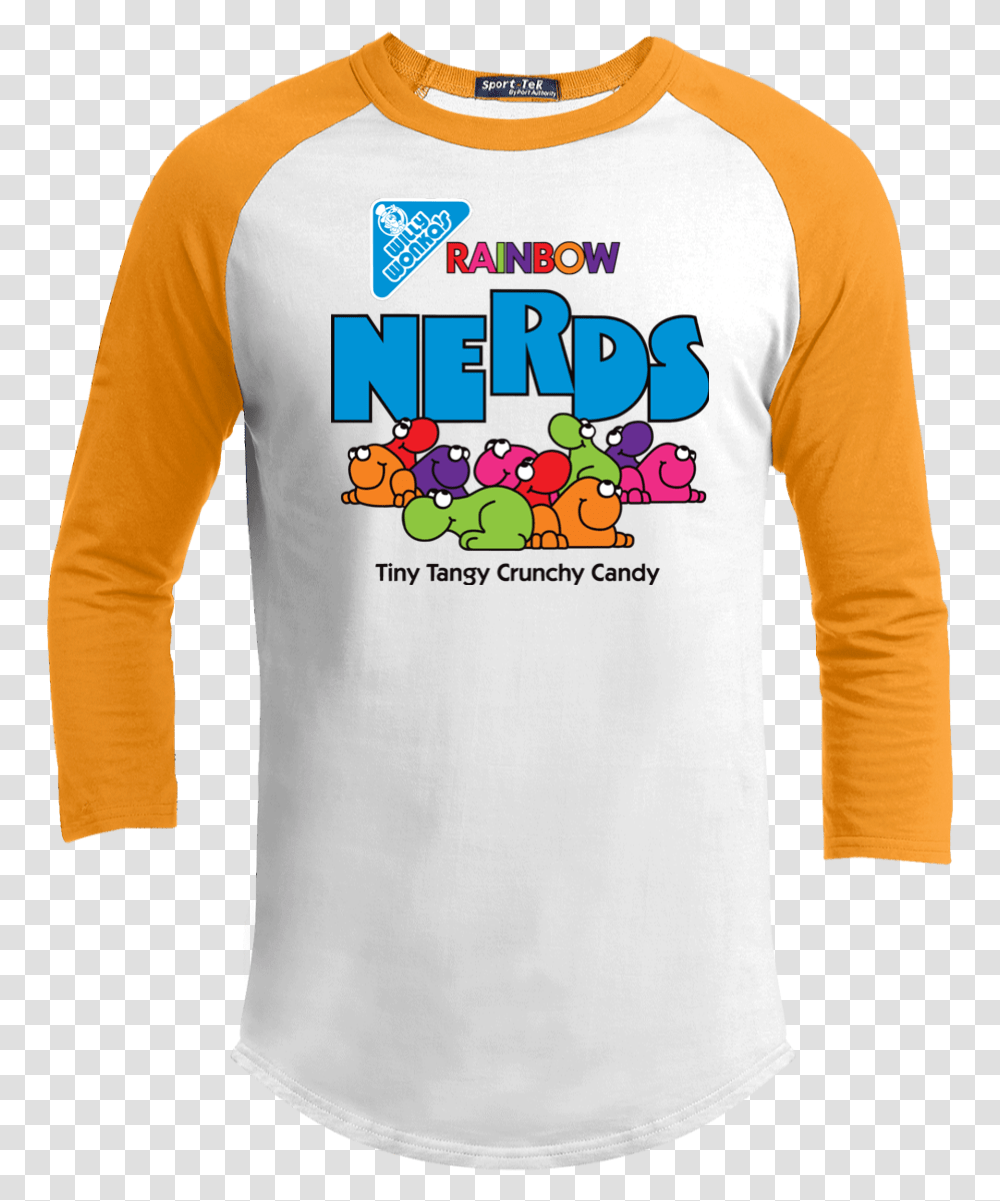 Nerd Nerds Candy Willy Wonka Retro T200 Sport Tek Sporty Bally Pinball T Shirt, Sleeve, Apparel, Long Sleeve Transparent Png