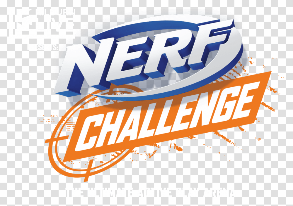 Nerf Challenge Logo, Advertisement, Poster, Flyer, Paper Transparent Png