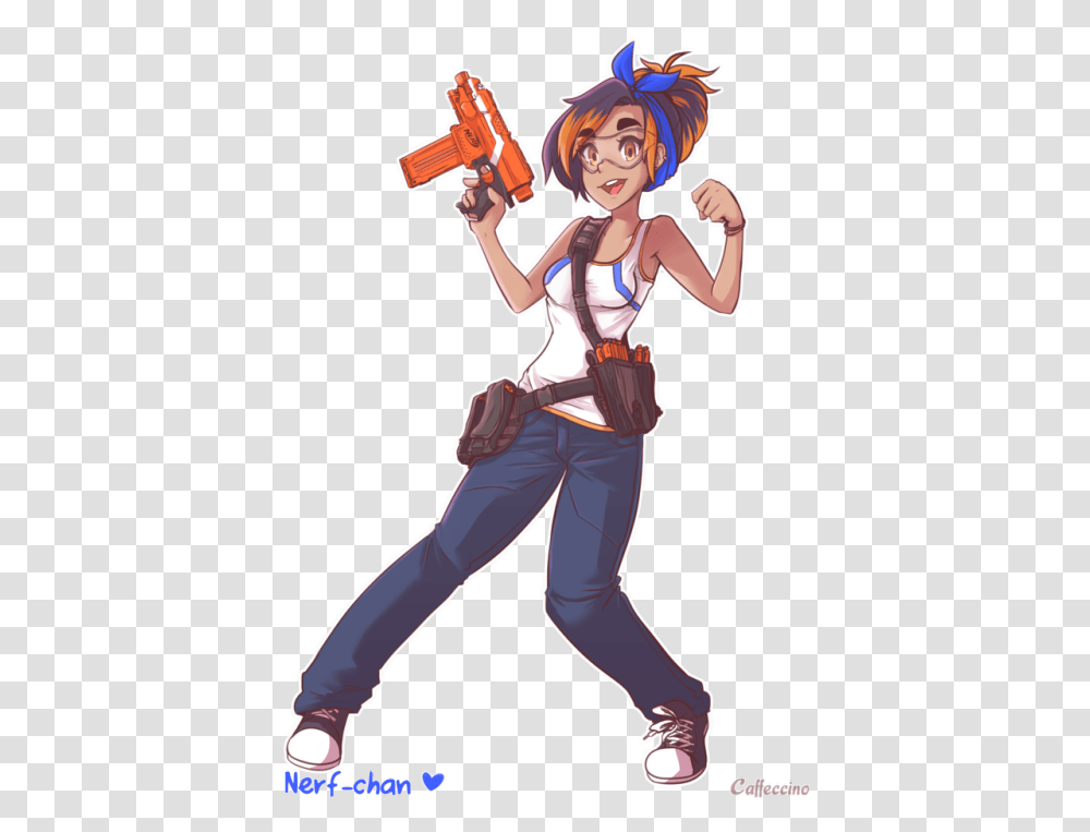 Nerf Chan, Person, Human, Weapon, Bomb Transparent Png