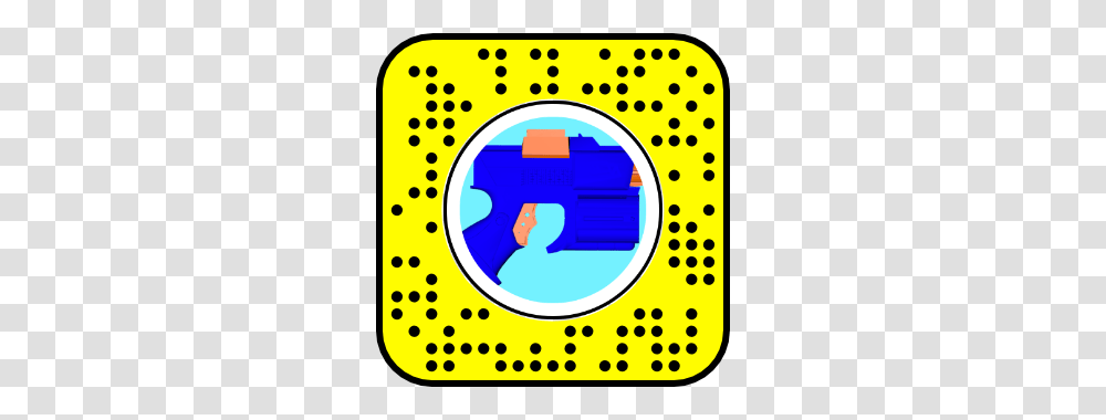 Nerf Gun With Hit Marker Lens, Texture, Label, Pac Man Transparent Png