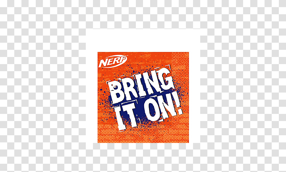 Nerf Large Party Napkins, Poster, Advertisement, Flyer, Paper Transparent Png