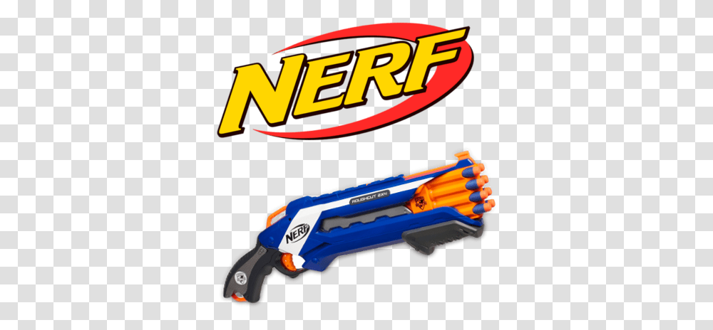 Nerf Logo 7 Image Nerf Logo With Gun, Weapon, Weaponry, Tool, Toy Transparent Png