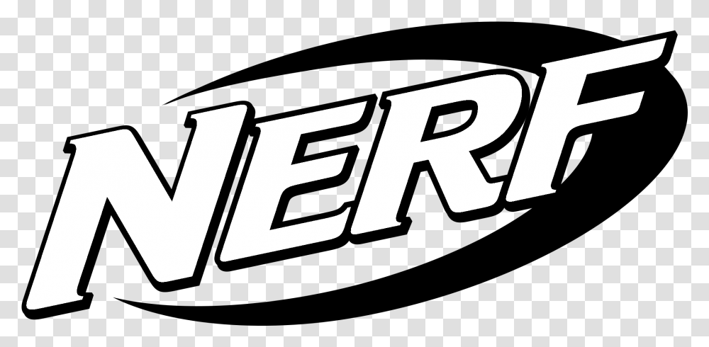 Nerf Logo Black And White, Axe, Text, Word, Alphabet Transparent Png