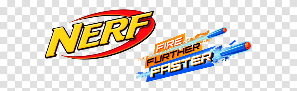 Nerf Logo Fire Further Faster Nerf, Pac Man, Angry Birds Transparent Png