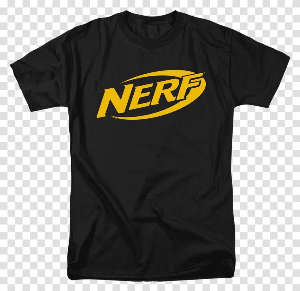 Nerf Mens T Back To The Future Logo Tshirt, Clothing, Apparel, T-Shirt, Person Transparent Png