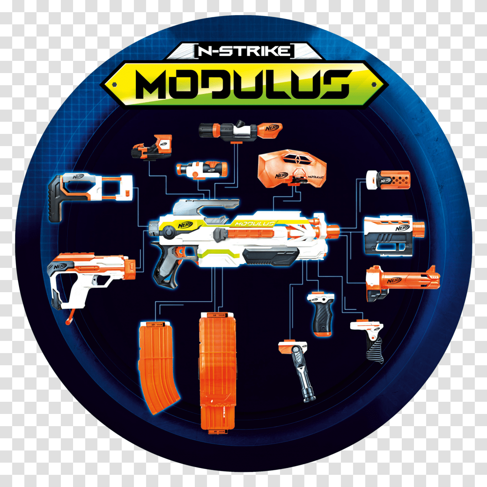 Nerf N Strike Modulus Blaster Ecs 10 Kit, Pac Man Transparent Png