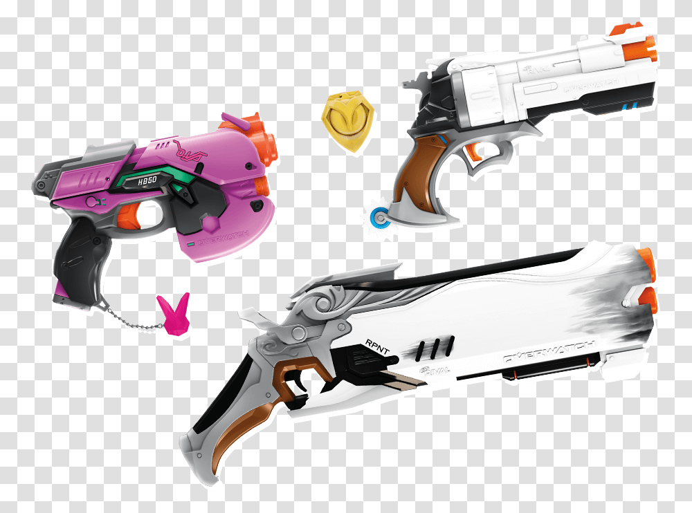 Nerf Overwatch Armas Nerf Overwatch, Weapon, Weaponry, Handgun, Toy Transparent Png