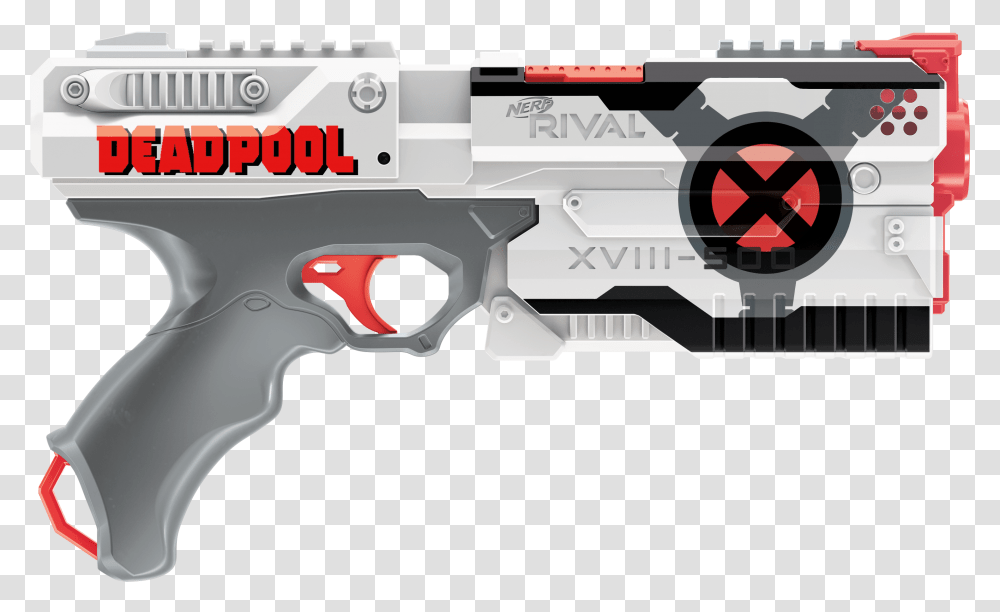Nerf Rival Deadpool Blaster Oop Nerf Deadpool X Force, Gun, Weapon, Weaponry, Handgun Transparent Png