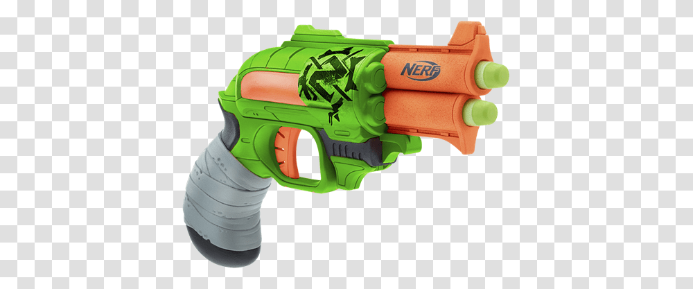 Nerf Zombie Strike Double Strike Blaster Nerf Gun, Toy, Water Gun Transparent Png