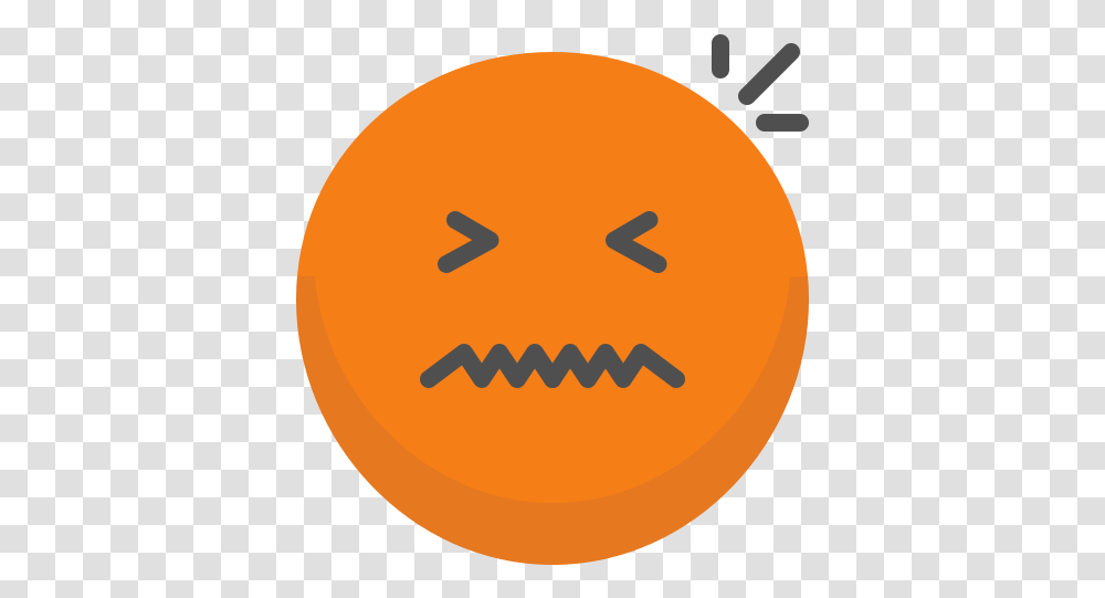 Nervous Emo Emoji Emoticon Red Face Angry Free Icon Of Nervous Symbol, Tennis Ball, Sport, Sports, Plant Transparent Png