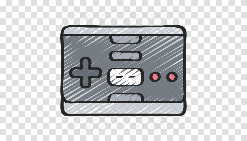 Nes Icon Of Doodle Style Parallel, Electronics, Text, Label, Logo Transparent Png