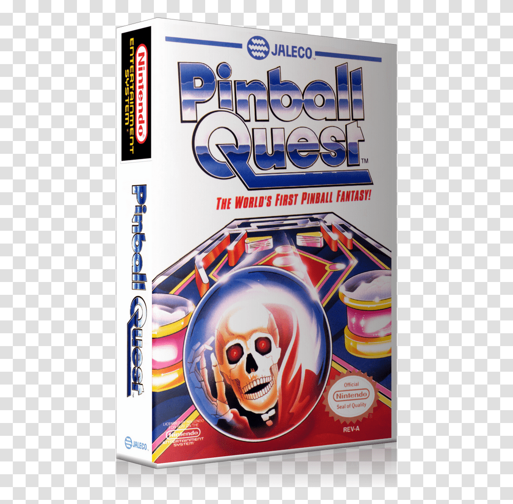 Nes Pinball Quest Retail Game Cover To Fit A Ugc Style Pinball Quest Nes Cover, Advertisement, Poster, Flyer, Paper Transparent Png