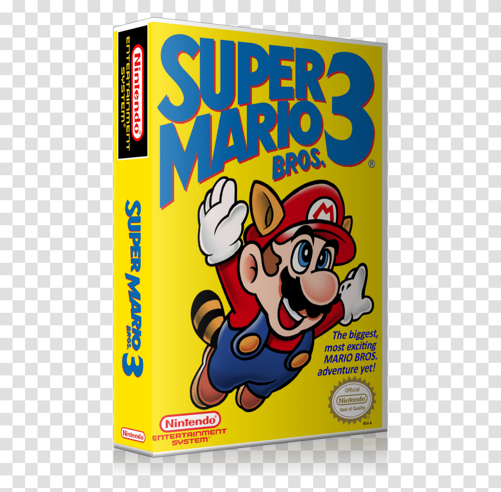 Nes Super Mario Bros 3 Retail Game Cover To Fit A Ugc Super Mario Bros, Poster, Advertisement, Paper, Flyer Transparent Png