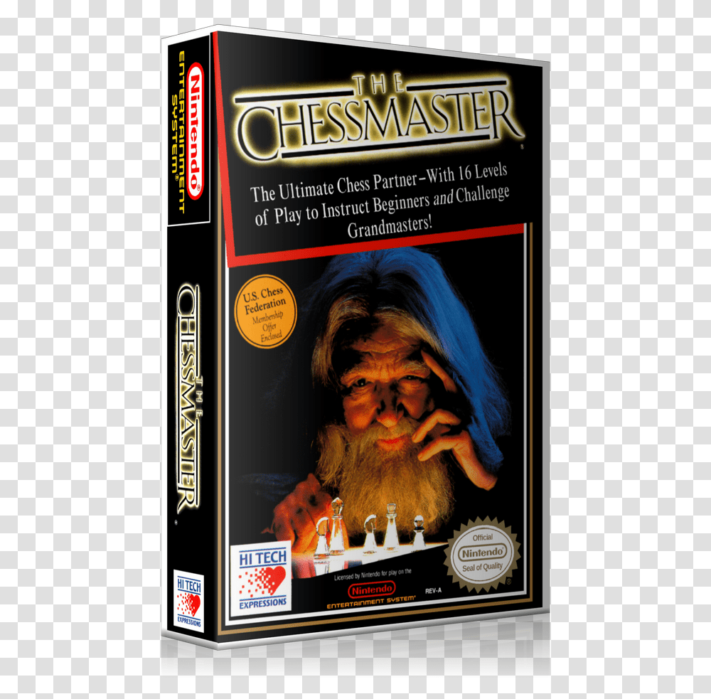 Nes The Chessmaster Retail Game Cover To Fit A Ugc, Person, Poster, Advertisement, Flyer Transparent Png