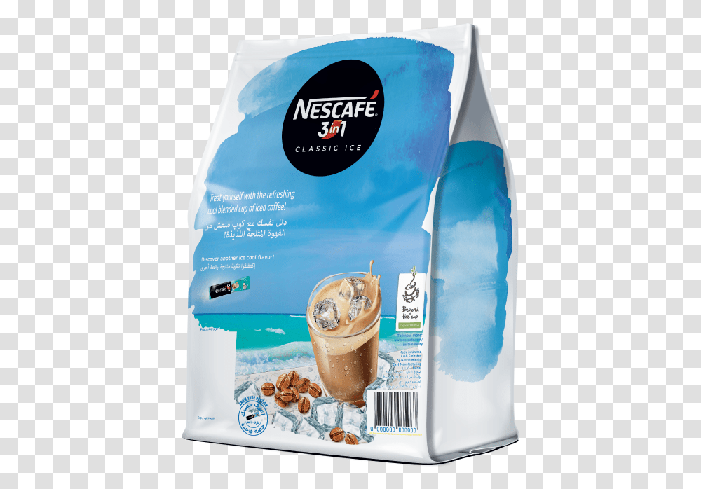 Nescafe 3in1 Coconut Ice, Beverage, Milk, Bottle, Cup Transparent Png