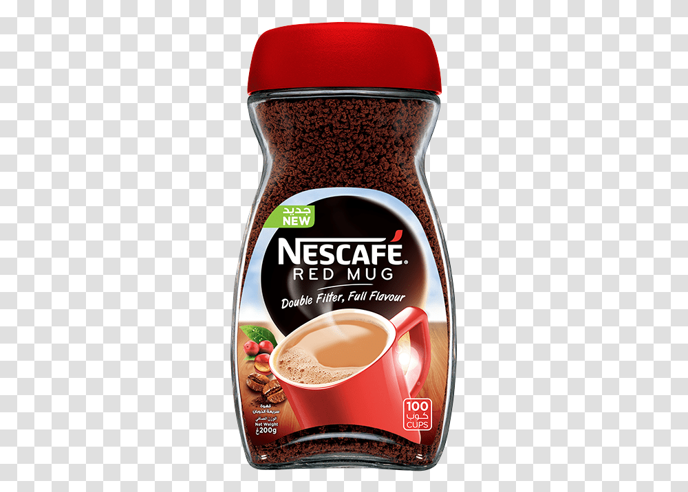 Nescafe Red Mug, Food, Plant, Label, Beer Transparent Png