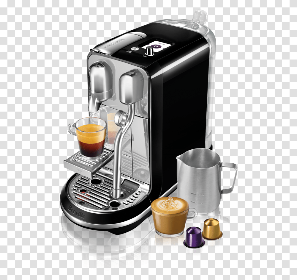 Nespresso Breville Creatista Plus, Coffee Cup, Beverage, Drink, Mixer Transparent Png