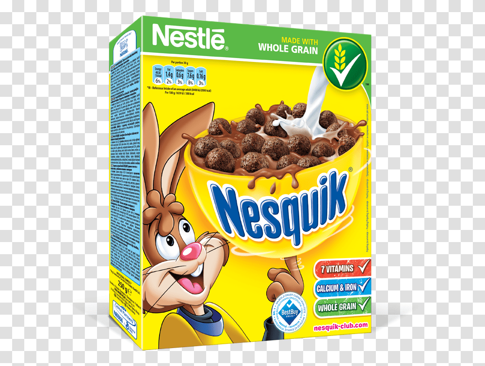 Nesquik Cereal 250gr Nestle Chocolate Balls Cereal, Snack, Food, Sweets, Confectionery Transparent Png