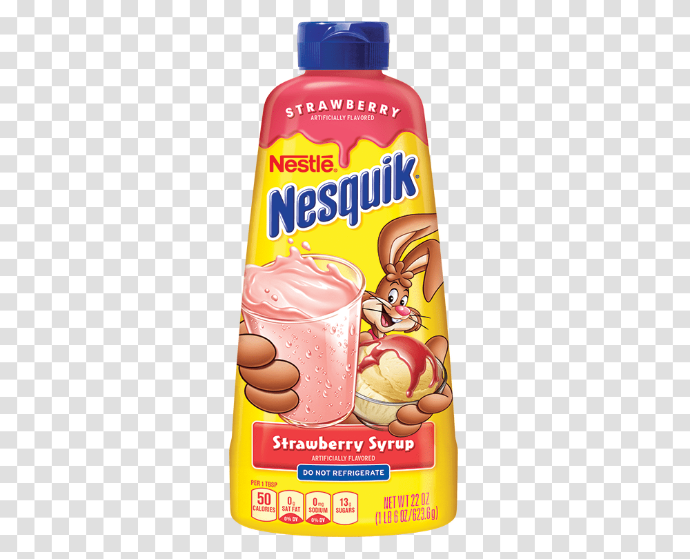 Nesquik Strawberry Nestle Nesquik Strawberry Syrup, Cream, Dessert, Food, Creme Transparent Png