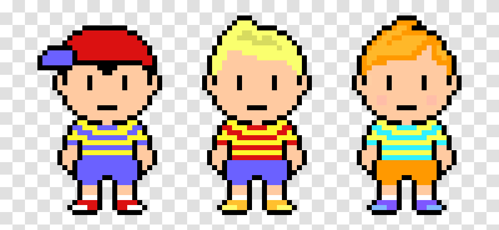 Ness And Lucas Pixel, Toy, Pac Man, Minecraft Transparent Png