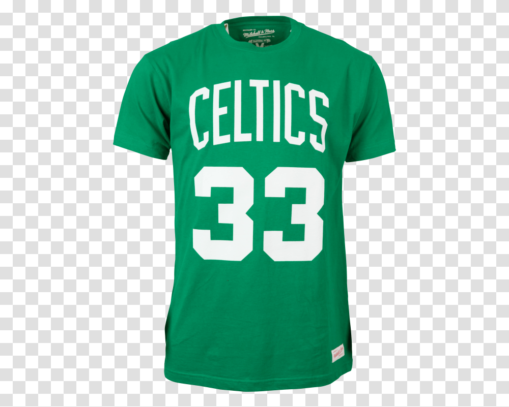 Ness Boston Celtics Hardwood Classics Larry Bird Boston Celtics Jersey, Apparel, Shirt, T-Shirt Transparent Png