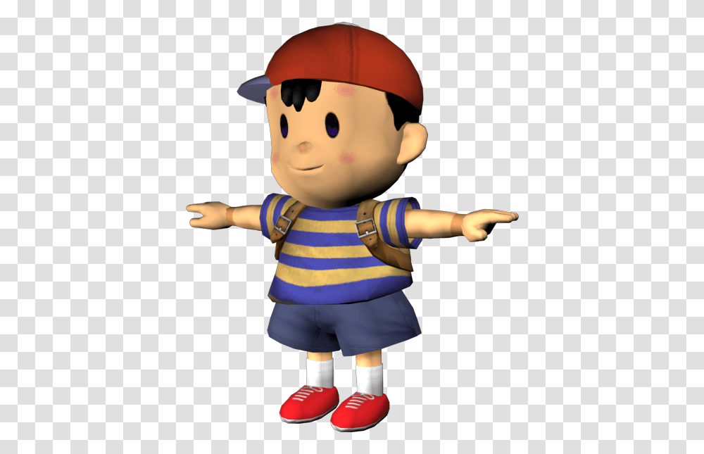 Ness Earthbound Mother Videogames Supersmashbros Earthbound Ness T Pose, Doll, Toy, People, Person Transparent Png