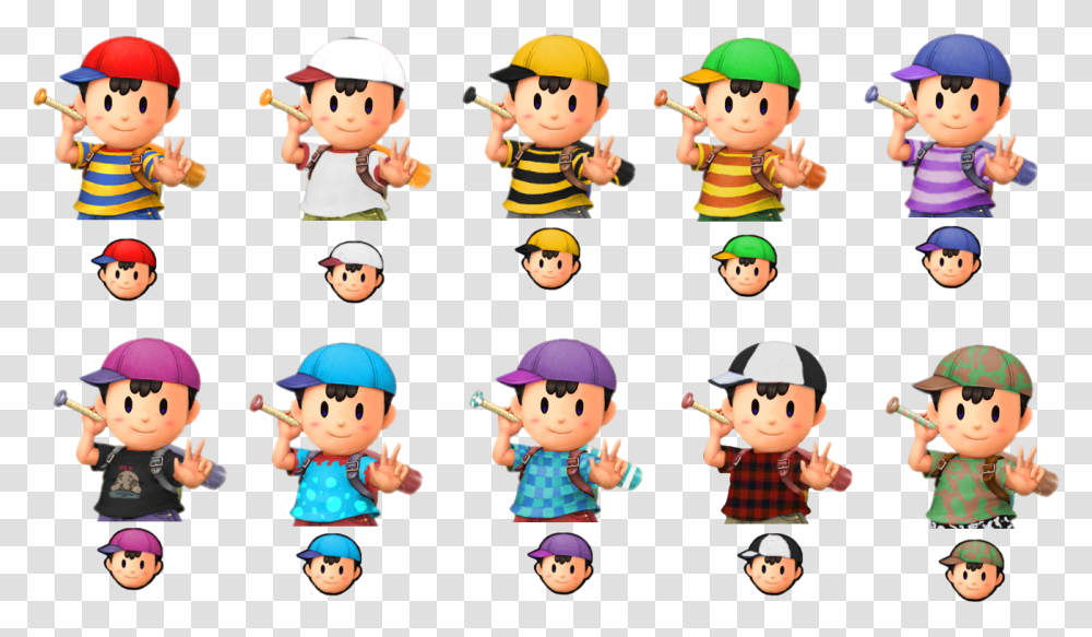 Ness Sprite Ness Costumes, Person, Super Mario, People, Doll Transparent Png